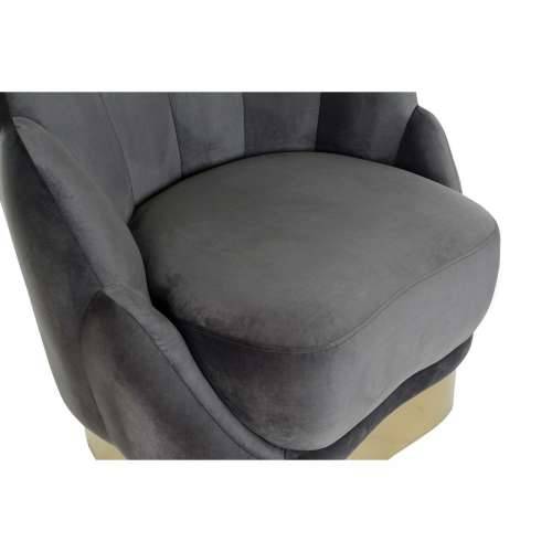 Sjedalo DKD Home Decor 86 x 80 x 85 cm Siva Metal Bijela Tamno sivo Cijena