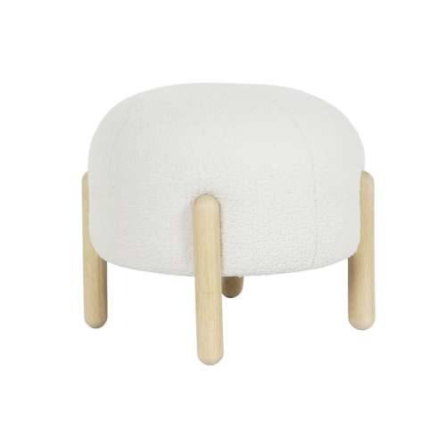 Naslonjač za Noge DKD Home Decor 45 x 45 x 36 cm Drvo Bijela Cijena