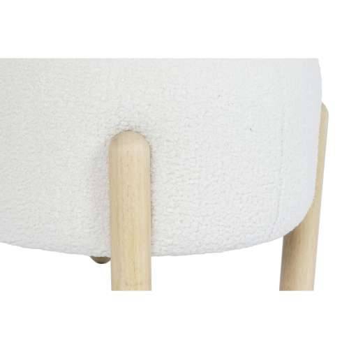 Naslonjač za Noge DKD Home Decor 45 x 45 x 36 cm Drvo Bijela Cijena