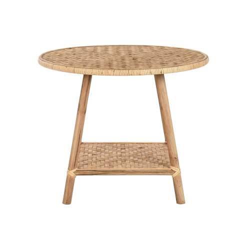 Pomoćni stolić DKD Home Decor 61 x 61 x 46 cm 61 x 61 x 49 cm Smeđa Ratan Cijena