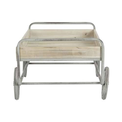 Pomoćni stolić DKD Home Decor Siva Prirodno Metal Jela Jelovina 110 x 67 x 46 cm Cijena