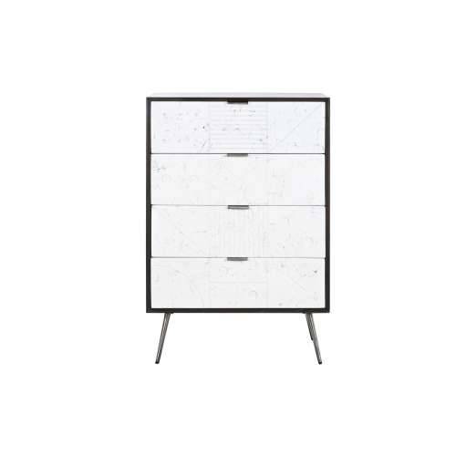 Ormarić s ladicama DKD Home Decor 70 x 40 x 105 cm Bijela Tamno smeđi Drvo Manga Cijena