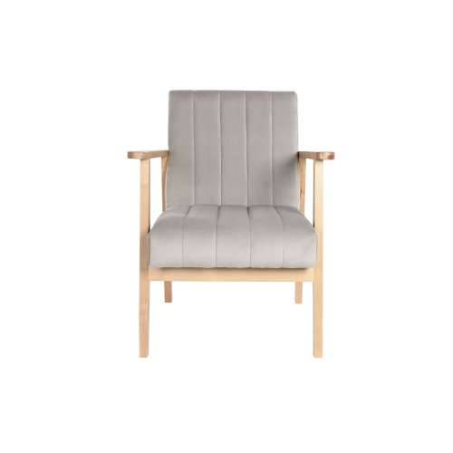 Fotelja DKD Home Decor 63 x 68 x 81 cm Prirodno Siva Bež Borovina Cijena