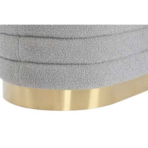 Stolac DKD Home Decor zlatan Svjetlo siva Metal 80 x 41 x 40 cm Cijena