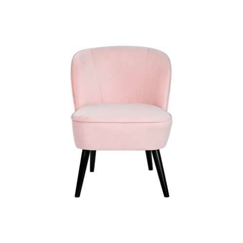 Sjedalo DKD Home Decor Crna Svetlo roza Drvo 60 x 70 x 78 cm Cijena