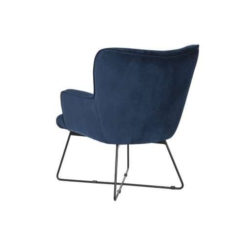 Sjedalo DKD Home Decor Plava Crna Metal 68 x 76 x 90 cm Cijena