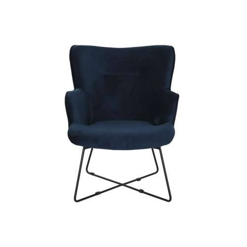 Sjedalo DKD Home Decor Plava Crna Metal 68 x 76 x 90 cm Cijena