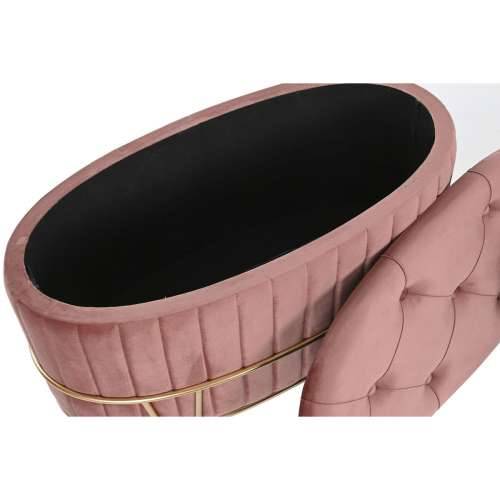Stolac DKD Home Decor 80 x 42 x 45 cm Siva zlatan Metal Bordo Cijena