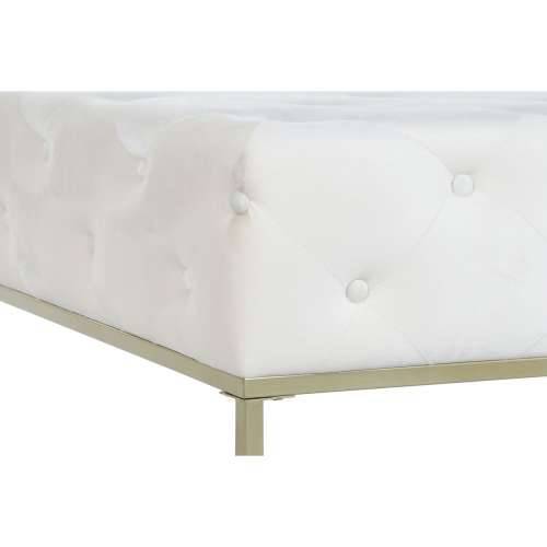 Stolac DKD Home Decor Bijela zlatan Metal 100 x 100 x 45 cm Cijena