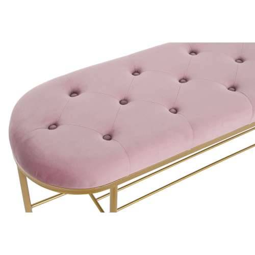 Stolac DKD Home Decor 100 x 35 x 40 cm Roza zlatan Metal Cijena