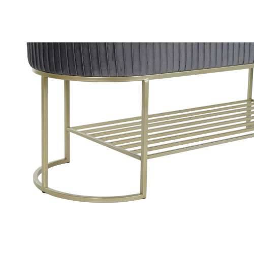 Stolac DKD Home Decor Siva zlatan Metal 120 x 40 x 45 cm Cijena