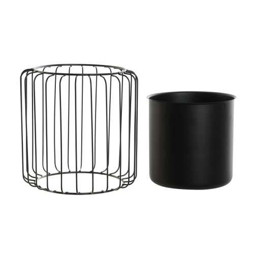 Tegla za biljke DKD Home Decor Crna Metal 26 x 26 x 26 cm Cijena