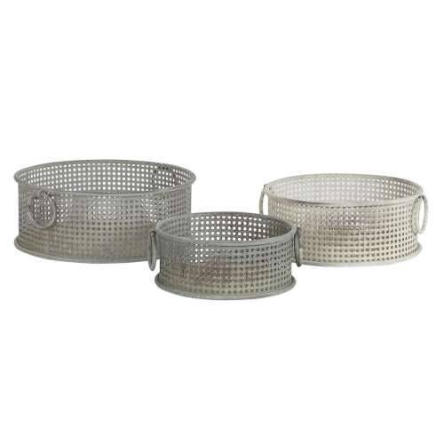 Set košara DKD Home Decor 43 x 42 x 17 cm Metal Aluminij Vintage Cijena