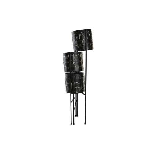 Tegla za biljke DKD Home Decor Crna zlatan Metal Lice 22 x 22 x 93 cm Cijena