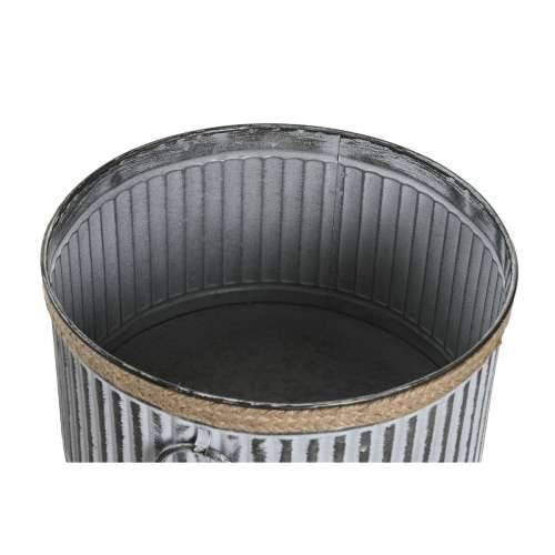 Set žardinjera DKD Home Decor Smeđa Siva Metal Uže Vintage Istrošeno 38 x 38 x 21 cm Cijena