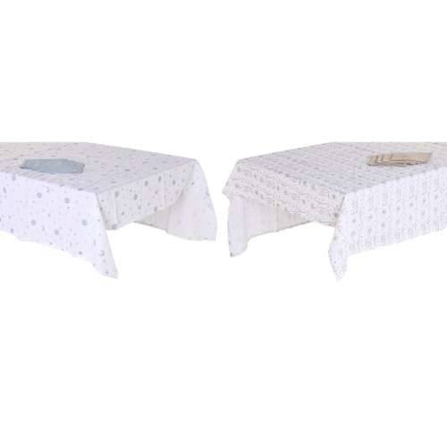 Stolnjak i salvete DKD Home Decor 150 x 150 x 0,5 cm Plava Smeđa Bijela (2 kom.) Cijena