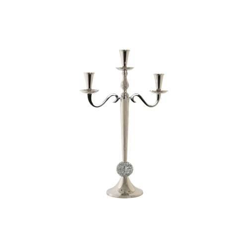 Svijećnjak DKD Home Decor 30 x 12 x 46 cm Srebrna Aluminij kromirano Cijena