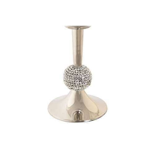 Svijećnjak DKD Home Decor 16 x 16 x 41 cm Srebrna Aluminij Akril Cijena