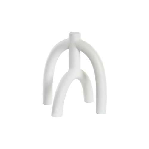 Svijećnjak DKD Home Decor Scandi 21,5 x 21,5 x 23 cm Bijela Smola Cijena