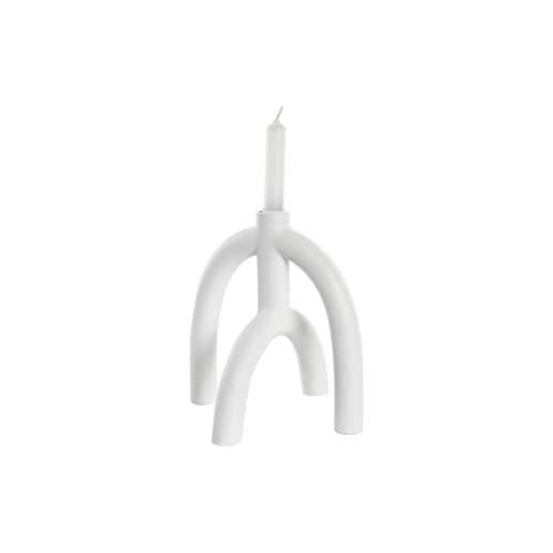Svijećnjak DKD Home Decor Scandi 21,5 x 21,5 x 23 cm Bijela Smola Cijena