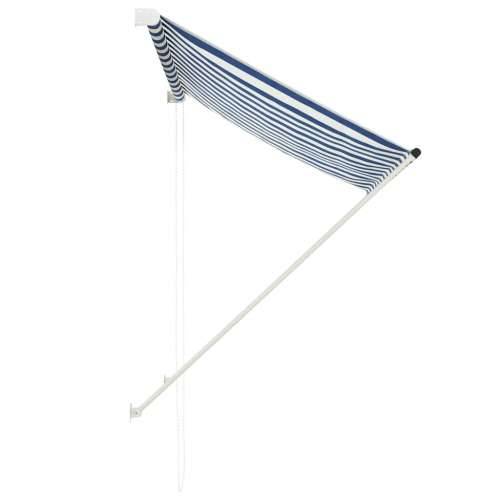 Tenda na uvlačenje 150 x 150 cm plavo-bijela - Plava i bijela 150 x 150 cm 1 Cijena