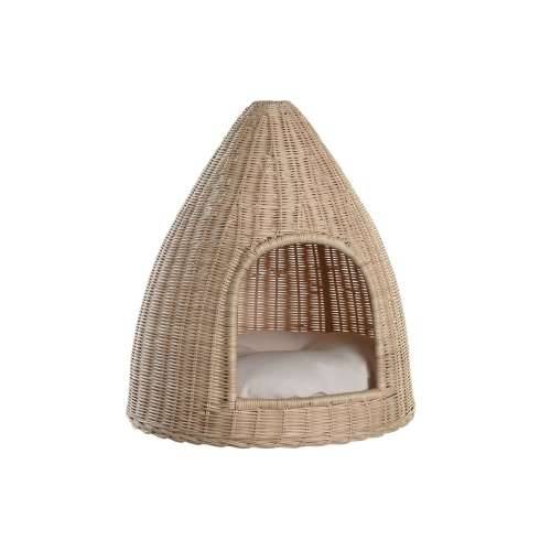 Krevet za kućne ljubimce DKD Home Decor 45 x 45 x 57 cm Prirodno Ratan Cijena