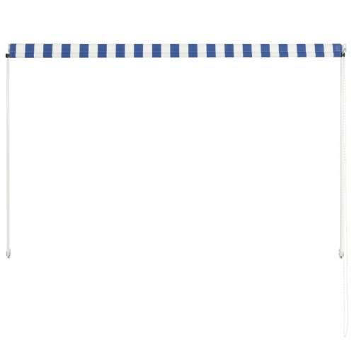 Tenda na uvlačenje 200 x 150 cm plavo-bijela Cijena