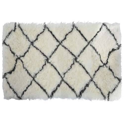 Tepih DKD Home Decor 160 x 230 x 5 cm Poliester Bijela rombi Cijena