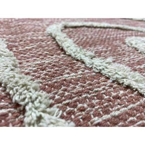 Tepih DKD Home Decor Roza Terakota Bijela šiške gradski (120 x 180 x 1 cm) Cijena