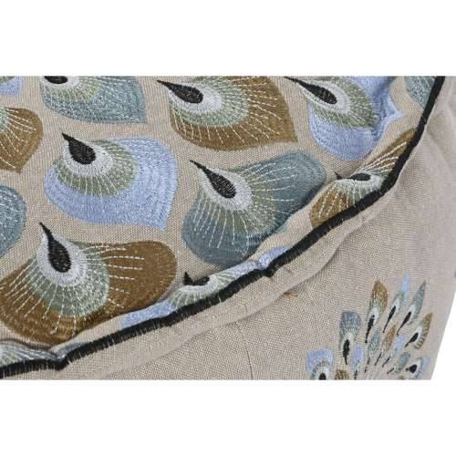 Puff DKD Home Decor Plava Bež 60 x 60 x 27 cm Cijena