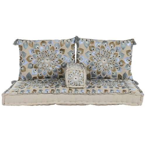 Vrtna fotelja DKD Home Decor Plava Bež 155 x 76 x 65 cm 150 x 76 x 20 cm Cijena