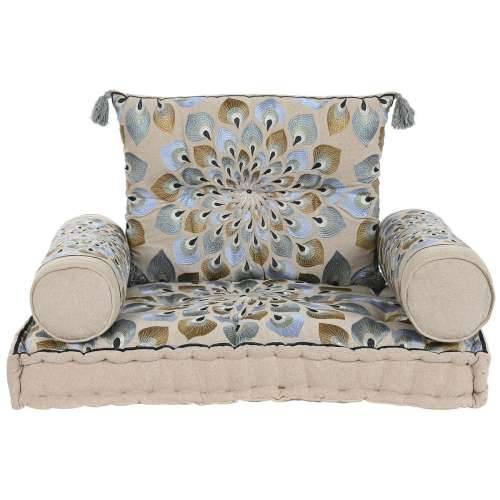 Vrtna fotelja DKD Home Decor Plava Bež 90 x 55 x 18 cm Cijena