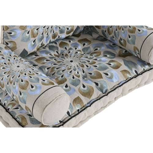 Vrtna fotelja DKD Home Decor Plava Bež 90 x 55 x 18 cm Cijena