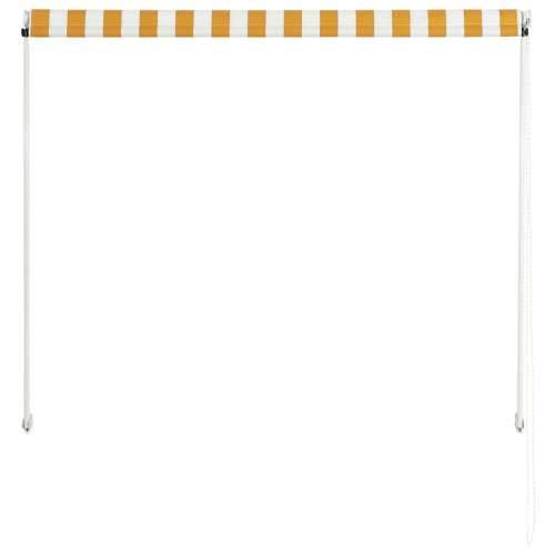Tenda na uvlačenje 150 x 150 cm žuto-bijela - Žuta i bijela 150 x 150 cm 1 Cijena