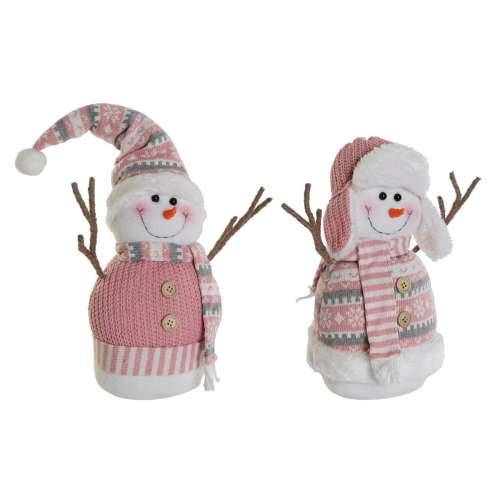 Ukrasi DKD Home Decor Bijela Smeđa Roza 30 x 16 x 33 cm (2 kom.) Cijena
