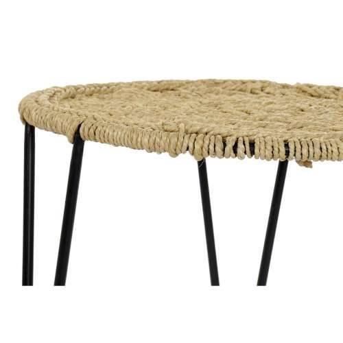 Set od tri stolice DKD Home Decor Smeđa Crna Prirodno 62 x 62 x 40 cm 62 x 62 x 40,5 cm Cijena