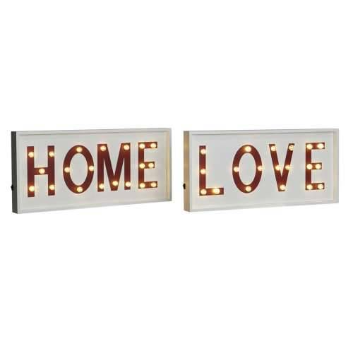 Zidni Ukras DKD Home Decor Bijela Crvena gradski 48 x 4 x 22 cm (2 kom.) Cijena