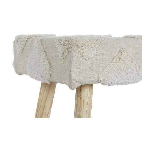 Stolac DKD Home Decor Bijela Prirodno Drvo 120 x 50 x 40 cm Cijena