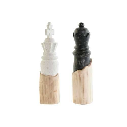 Ukrasna figura DKD Home Decor Bijela Smeđa Crna Figure za Šah Loft 12 x 12 x 48 cm (2 kom.) Cijena