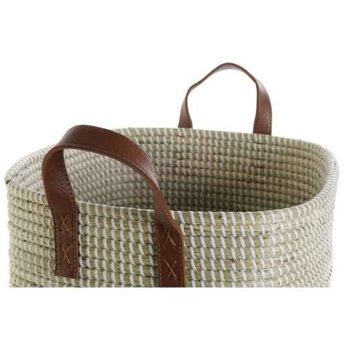 Set košara DKD Home Decor Prirodno Svijetlo smeđi Poliuretan Morska trava 38 x 38 x 35 cm Cijena