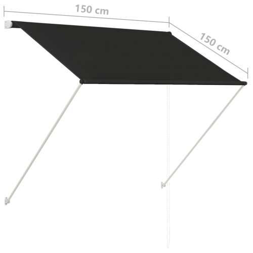 Tenda na uvlačenje 150 x 150 cm antracit - Antracit 150 x 150 cm 1 Cijena