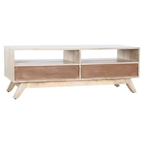 Namještaj za TV kabinet DKD Home Decor Bijela Prirodno Drvo Manga 130 x 40 x 45 cm Cijena