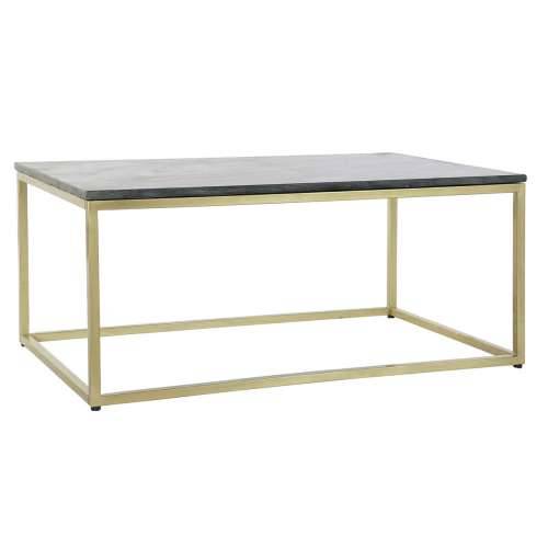 Stolić za dnevni boravak DKD Home Decor Crna zlatan Mramor Željezo 100 x 61 x 43 cm Cijena