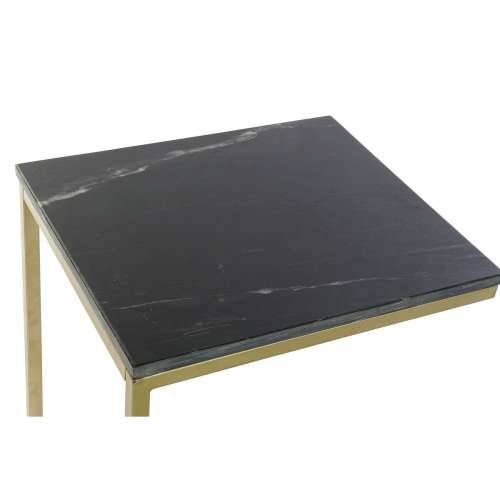 Pomoćni stolić DKD Home Decor 40 x 46 x 65 cm Crna zlatan Mramor Željezo Cijena