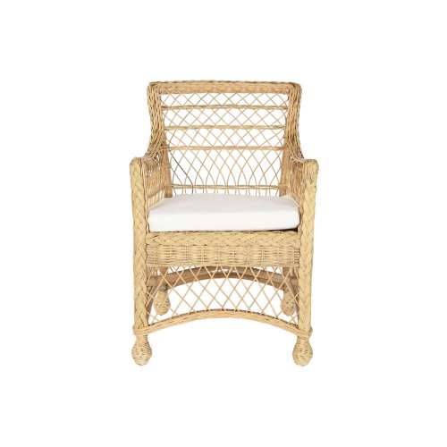 Fotelja DKD Home Decor Bijela Prirodno 56 x 63 x 86 cm Cijena