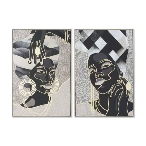 Slika DKD Home Decor Afrikanka Tropsko 84 x 4,5 x 123 cm (2 kom.) Cijena