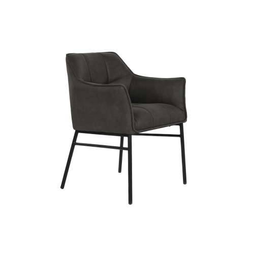 Naslonjač DKD Home Decor Crna Tamno smeđi Tamno sivo 60 x 60 x 84 cm Cijena