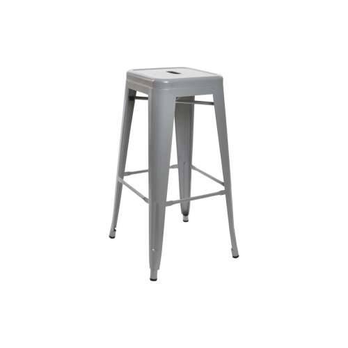 Tabure DKD Home Decor 43 x 43 x 76 cm Siva Metal Cijena