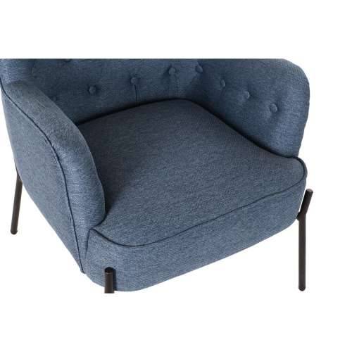 Fotelja DKD Home Decor Plava Crna Metal 65 x 73 x 79,5 cm Cijena