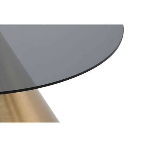 Pomoćni stolić DKD Home Decor Crna zlatan Metal Kristal 60 x 60 x 30 cm Cijena